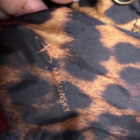 B. Makowsky Deep Purple Leather Shoulder Bag - Picture 12 of 12